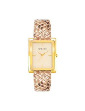 Cuir Anne Klein Rectangular Case Band Watch   | KDW-9102816